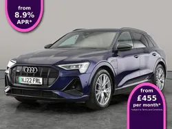 Blue Used 2022 Audi e-tron Black Edition SUV | £29,466 (A bit pricey)
