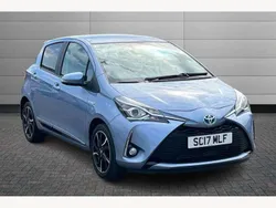 Blue Used 2017 Toyota Yaris Hybrid Design Hatchback | £12,450 (Fair price)