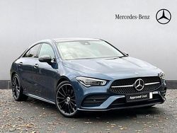 Blue Used 2022 Mercedes CLA200 AMG Line Premium Plus Coupe | £28,495 (Expensive)