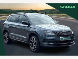 Quartz grey metallic Used 2022 Skoda Karoq SportLine SUV | £24,900 (Fair price)
