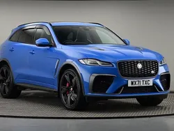 Ultra bluejbc2167 Used 2021 Jaguar F-Pace SVR SUV | £48,000 (Expensive)