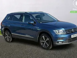 Blue Used 2018 VW Tiguan Allspace SE SUV | £17,099 (Fair price)