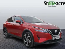 Red Used 2021 Nissan Qashqai Tekna+ SUV | £19,295 (Expensive)