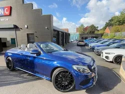 Blue Used 2017 Mercedes C200 AMG line Cabriolet | £19,491 (Fair price)