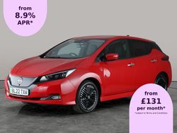 Red Used 2022 Nissan Leaf Tekna Hatchback | £10,583 (Fair price)