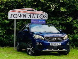 Blue Used 2017 Peugeot 3008 Allure Hatchback | £8,690 (A bit pricey)