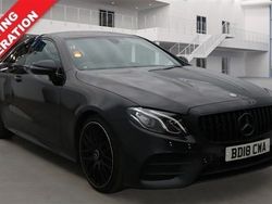 Black Used 2018 Mercedes E220 AMG line Coupe | £16,199 (Fair price)