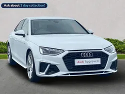 White Used 2023 Audi A4 S-Line Sedan | £22,780 (Fair price)