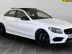 White Used 2016 Mercedes C250 AMG Line Premium Sedan | £13,295 (Fair price)