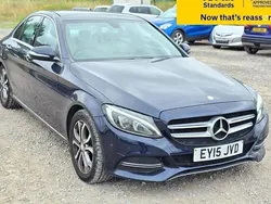 Blue Used 2015 Mercedes C220 Premium Sedan | £8,388 (Fair price)