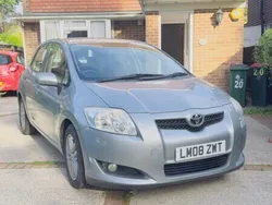 Silver Used 2008 Toyota Auris Hatchback | £2,750 (Fair price)