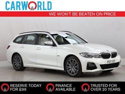 White Used 2021 BMW 330e M Sport Estate | £15,790 (Good price)