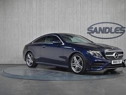 Blue Used 2018 Mercedes E220 AMG Line Premium Coupe | £19,999 (Fair price)