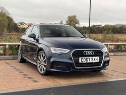 Blue Used 2017 Audi A3 Sportback S-Line Hatchback | £12,990 (Fair price)