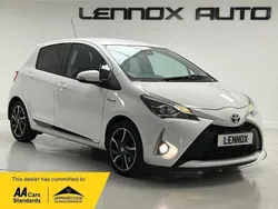 White Used 2018 Toyota Yaris Hybrid Design Hatchback | £10,990 (Fair price)
