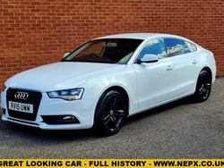 White Used 2015 Audi A5 Sportback Design Hatchback | £6,995 (Good price)