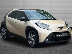 Ginger beige with black Used 2022 Toyota Aygo Hatchback | £12,495 (Fair price)