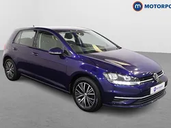 Blue Used 2018 VW Golf VII SE Hatchback | £10,999 (Good price)