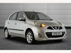 Silver Used 2015 Nissan Micra Acenta Hatchback | £7,290 (Fair price)