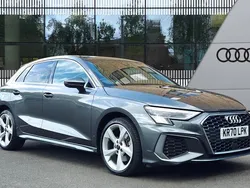 Grey Used 2020 Audi A3 Sportback e-tron S-Line Sedan | £20,990 (A bit pricey)