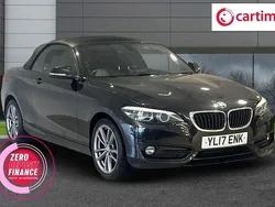 Black Used 2017 BMW 220 Sport Line Cabriolet | £11,250 (Fair price)