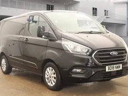 Black Used 2018 Ford Transit Custom Limited Van | £15,594 (Fair price)