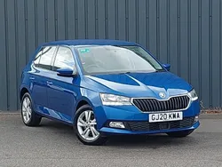 Blue Used 2020 Skoda Fabia SE Hatchback | £9,298 (Fair price)