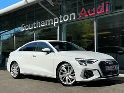 White Used 2020 Audi A3 S-Line Sedan | £19,490 (Fair price)