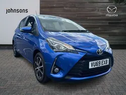 Blue Used 2019 Toyota Yaris Hatchback | £11,950 (Fair price)