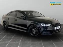 Black Used 2017 Audi A3 S-Line Sedan | £10,295 (Fair price)