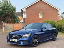 Blue Used 2018 Mercedes C300 AMG Line Premium Sedan | £14,495 (Super price)