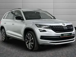 Brilliant silver metallic Used 2019 Skoda Kodiaq SportLine SUV | £25,500 (Fair price)