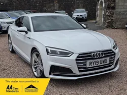 White Used 2019 Audi A5 Sportback S-Line Coupe | £14,950 (Good price)