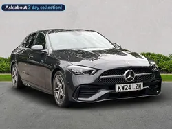 Grey Used 2024 Mercedes C200 AMG line Sedan | £29,136 (Expensive)