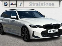 White Used 2024 BMW 320 M Sport Estate | £32,250 (Fair price)