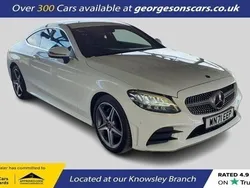 White Used 2021 Mercedes C220 AMG line Coupe | £17,000 (Good price)