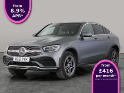 Grey Used 2021 Mercedes GLC300e AMG line Coupe | £28,727 (A bit pricey)