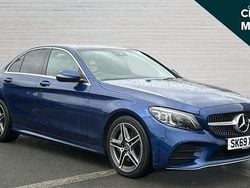 Blue Used 2019 Mercedes C300 AMG line Sedan | £18,815 (Fair price)