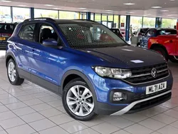 Reef blue Used 2021 VW T-Cross SE SUV | £18,489 (Fair price)