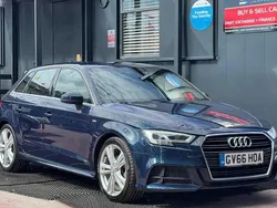Blue Used 2016 Audi A3 S-Line Hatchback | £14,589 (Fair price)