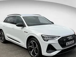 White Used 2022 Audi e-tron Black Edition SUV | £31,290 (Fair price)