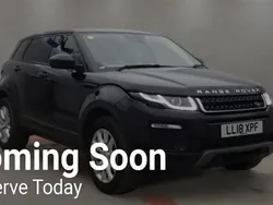 Black Used 2018 Land Rover Range Rover evoque SE SUV | £12,499 (Fair price)