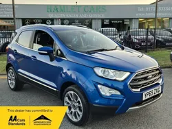 Blue Used 2019 Ford Ecosport Titanium SUV | £11,500 (Fair price)