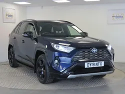 Blue/black Used 2019 Toyota RAV4 Hybrid SUV | £25,995 (Fair price)