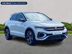 White New 2025 VW T-Roc R-line SUV | £30,999 (A bit pricey)