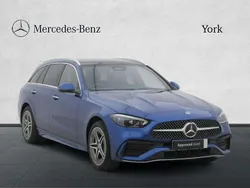 Blue Used 2024 Mercedes C300e AMG Line Premium Plus Estate | £36,250 (Good price)