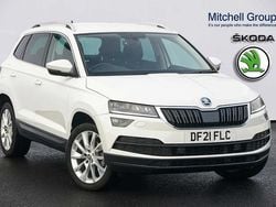 Candy white Used 2021 Skoda Karoq SE L SUV | £17,995 (Fair price)