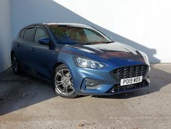 Blue Used 2019 Ford Focus ST-Line Hatchback | £10,298 (Fair price)