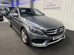 Grey Used 2018 Mercedes C220 AMG line Sedan | £9,749 (Good price)