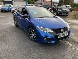Blue Used 2017 Honda Civic Sport Estate | £7,495 (Fair price)